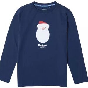 Barbour Christmas long sleeve shirt size medium 8/9